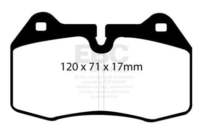 EBC 94 - 99 BMW M5 3.8 (E34) Yellowstuff Front Brake Pads Brake Pads - Performance