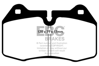 EBC 94 - 99 BMW M5 3.8 (E34) Yellowstuff Front Brake Pads Brake Pads - Performance