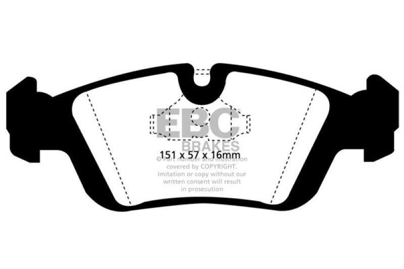 EBC 96 - 98 BMW Z3 1.9 Redstuff Front Brake Pads Brake Pads - Performance