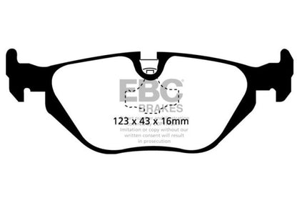 EBC 96 - 98 BMW Z3 1.9 Redstuff Rear Brake Pads Brake Pads - Performance