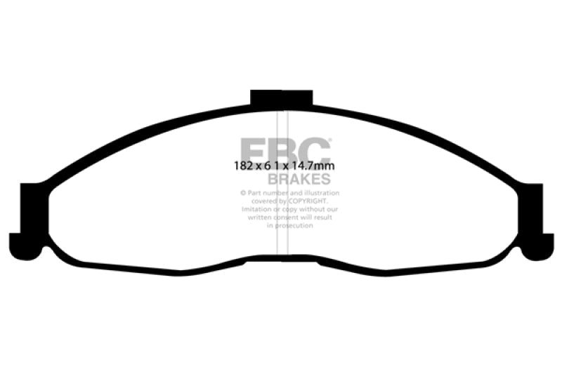 EBC 98 - 02 Chevrolet Camaro (4th Gen) 3.8 Yellowstuff Front Brake Pads Brake Pads - Performance