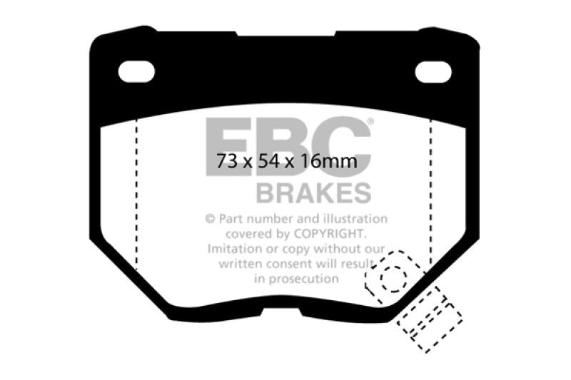 EBC 98 - 03 Nissan Skyline (R34) 2.5 GT (200) Greenstuff Rear Brake Pads Brake Pads - Performance