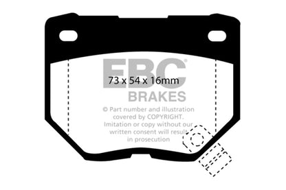 EBC 98 - 03 Nissan Skyline (R34) 2.5 GT (200) Greenstuff Rear Brake Pads Brake Pads - Performance