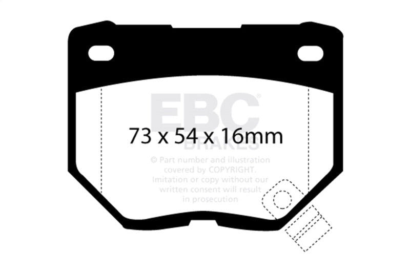 EBC 98 - 03 Nissan Skyline (R34) 2.5 GT (200) Greenstuff Rear Brake Pads Brake Pads - Performance