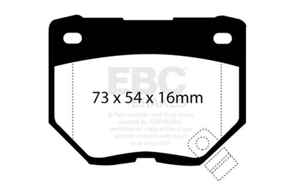 EBC 98 - 03 Nissan Skyline (R34) 2.5 GT (200) Greenstuff Rear Brake Pads Brake Pads - Performance