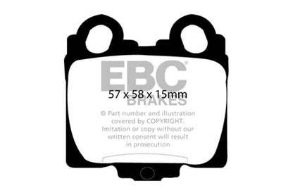 EBC 98 - 05 Lexus GS300 3.0 Greenstuff Rear Brake Pads Brake Pads - Performance