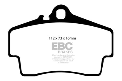 EBC 98 - 05 Porsche 911 (996) (Cast Iron Rotor only) 3.4 Carrera 2 Redstuff Rear Brake Pads Brake Pads - Performance
