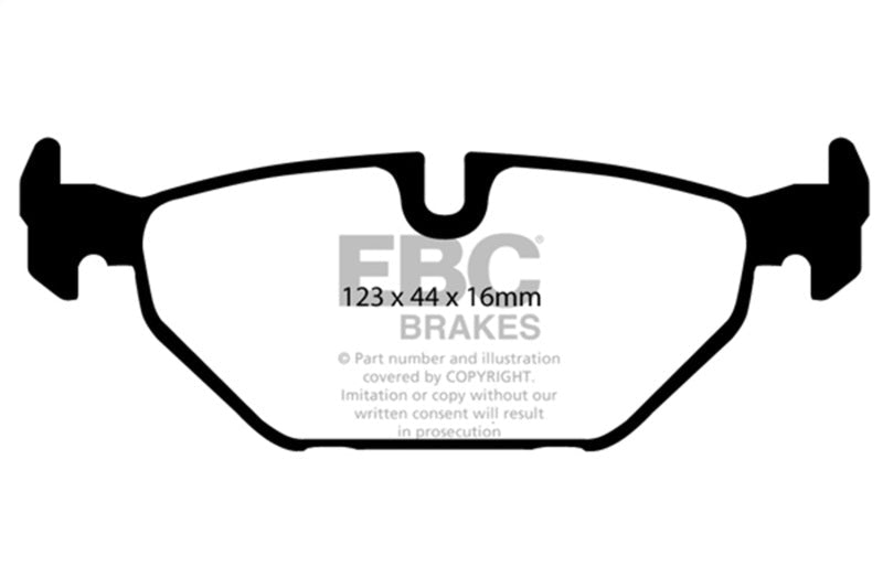 EBC 99 - 01 Saab 9 - 5 2.3 Turbo (Aero) Yellowstuff Rear Brake Pads Brake Pads - Performance