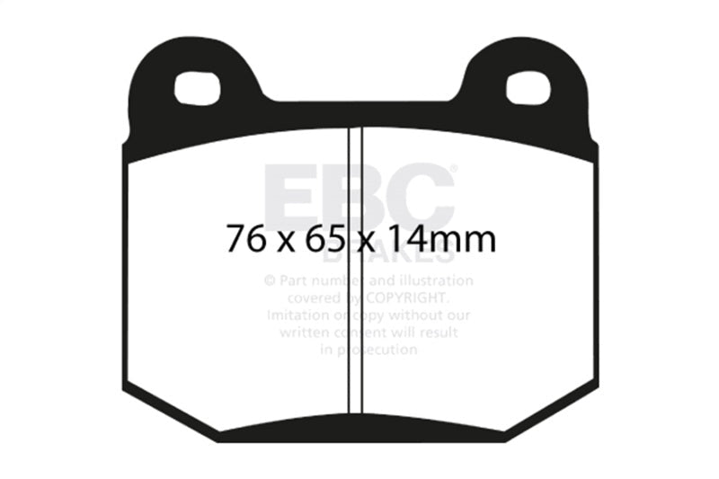 EBC 99 - 03 Mitsubishi Lancer Evolution 2.0 Turbo Yellowstuff Rear Brake Pads Brake Pads - Performance