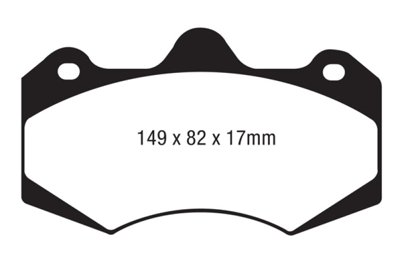 EBC AP Racing Caliper CP7040 Yellowstuff Brake Pads Brake Pads - Performance
