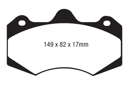 EBC AP Racing Caliper CP7040 Yellowstuff Brake Pads Brake Pads - Performance