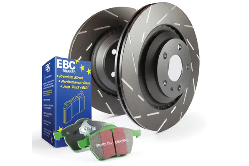EBC S2 Brake Pad and Rotor Kit-Brake Rotors - Slotted-EBC