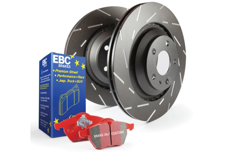 EBC S4 Brake Pad and Rotor Kit-Brake Rotors - Slotted-EBC