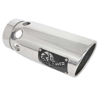 aFe Large Bore-HD 3in 409-SS DPF-Back Exhaust System w/ Polished Tip 14-19 RAM 1500 V6 3.0L (td)