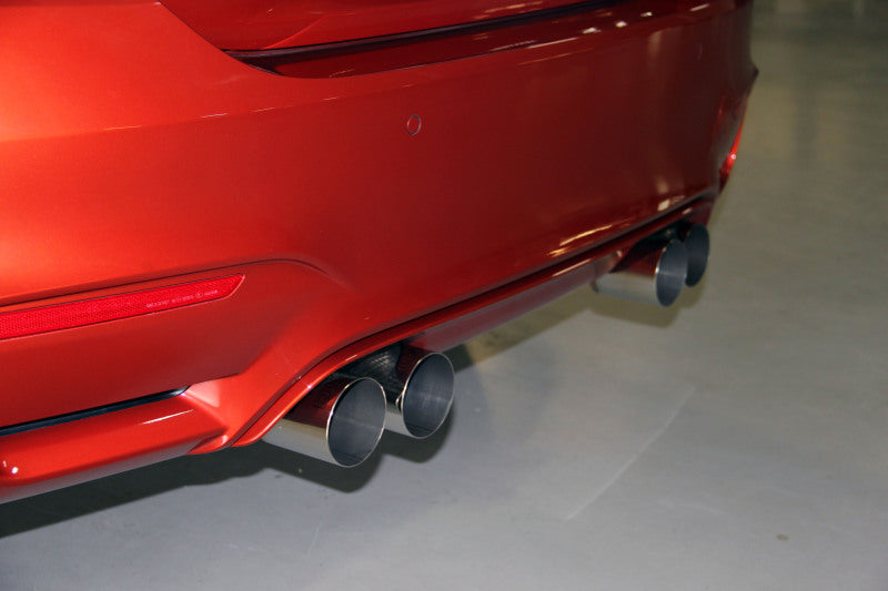 Dinan 15-20 BMW M3/M4 (F80/F82/F83) Free Flow Axleback Exhaust System - Black Tips