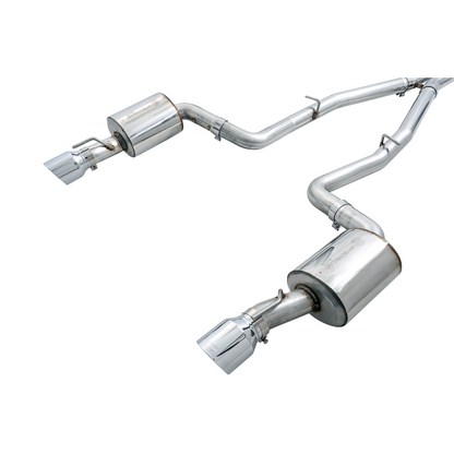 AWE Tuning 2015+ Dodge Charger 6.4L/6.2L SC Non-Resonated Touring Edition Exhaust - Silver Tips