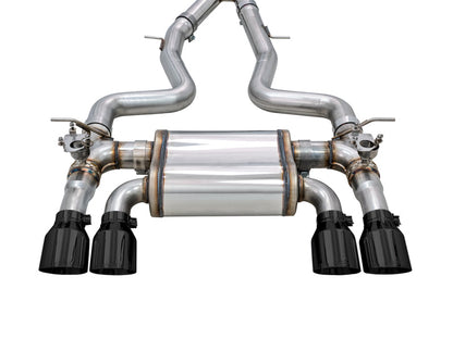 AWE Tuning BMW F8X M3/M4 SwitchPath Cat-Back Exhaust - Diamond Black Tips