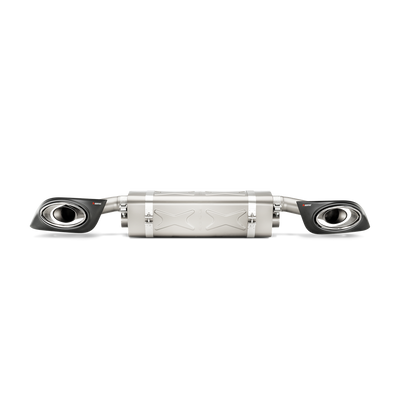 Akrapovič Slip-On Line Exhaust (Titanium) w/ Carbon Titanium Tips - 2014-2015 Porsche 911 Turbo/Turbo S (991)