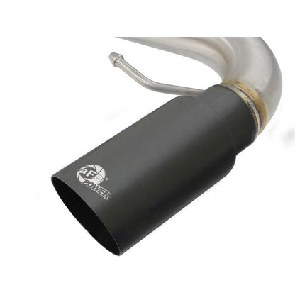 aFe MACHForce XP SS-304 Black Tip 3.0in-2.5in Dia Cat Back Exhaust 11-13 BMW 335i (E90/E92) 3.0L