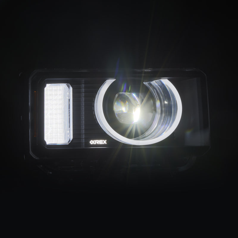AlphaRex 24-26 Toyota LC Heritage LUXX LED Proj Headlight Blk  w/Activ Light/Seq Signal/Switchback