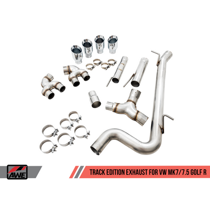 AWE Tuning MK7.5 Golf R Track Edition Exhaust w/Chrome Silver Tips 102mm
