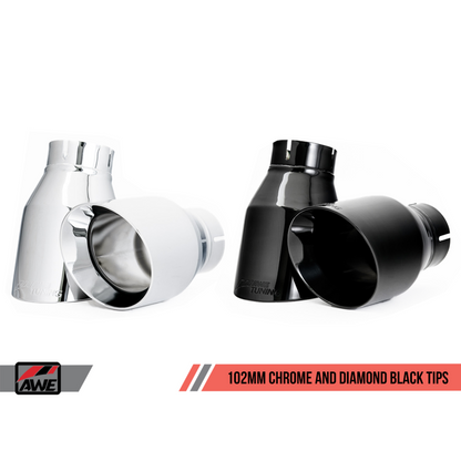 AWE Tuning Audi B9 S5 3.0T Touring Edition Exhaust - Black Diam Tips (102mm)