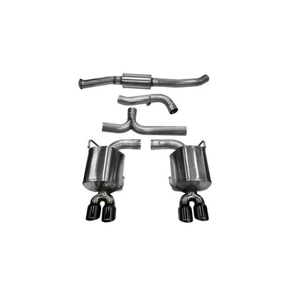 Corsa 11-13 Subaru Impreza Sedan STI 2.5L Turbo Manual Black Sport Cat-Back Exhaust