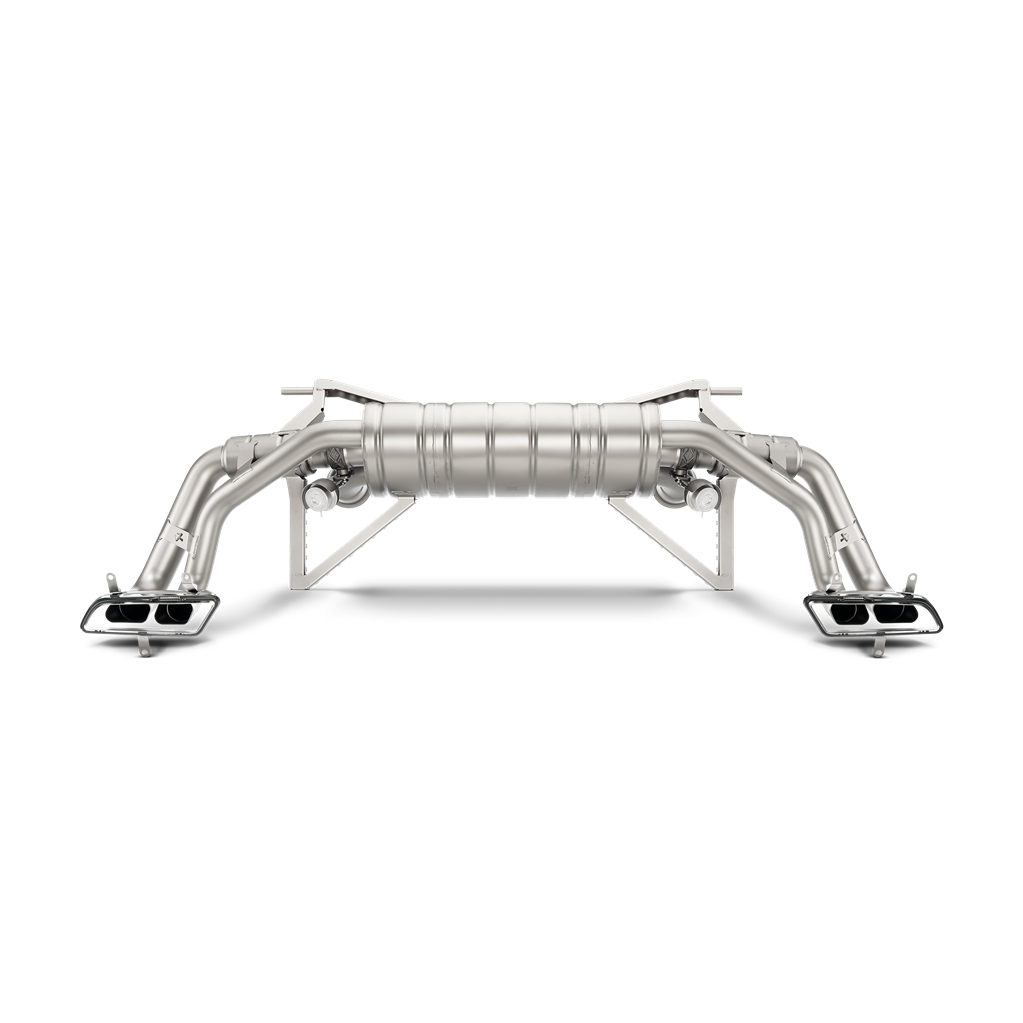 Akrapovič Slip-On Line Exhaust (Titanium) w/Carbon Titanium Tips - 2016-2019 Audi R8 5.2 FSI Coupe/Spyder
