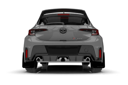 Rally Armor 23-26 Toyota GR Corolla Black Mud Flap w/Light Blue Logo