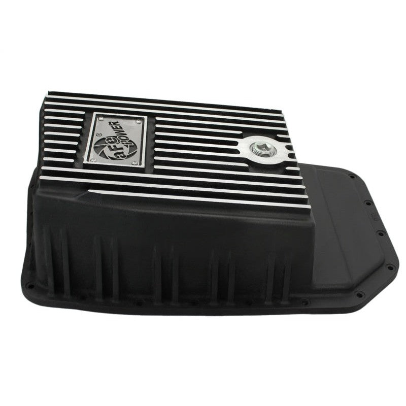 aFe Power Transmission Pan Black Machined 09-14 Ford 6R80 F-150 Trucks