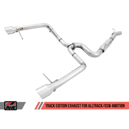 AWE Tuning VW MK7 Golf Alltrack/Sportwagen 4Motion Track Edition Exhaust - Polished Silver Tips