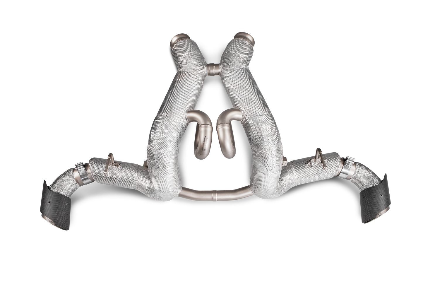 Akrapovič Slip-On Line Exhaust (Titanium) w/Carbon Tips - 2016-2020 McLaren 570S/570 Spider/570GT