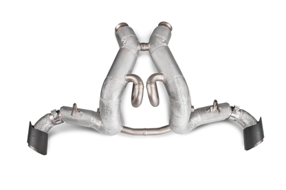 Akrapovič Slip-On Line Exhaust (Titanium) w/Carbon Tips - 2016-2020 McLaren 570S/570 Spider/570GT
