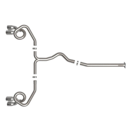 aFe POWER Takeda 3in to 2-1/2in 304 SS Cat-Back Exhaust w/ Polished Tips 22-23 Subaru WRX H4-2.4L(t)