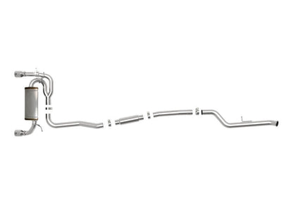 aFe MACHForce XP 3in to 2.5in 304 SS Cat-Back Exhaust w/ Polished Tips 14-16 BMW M235i