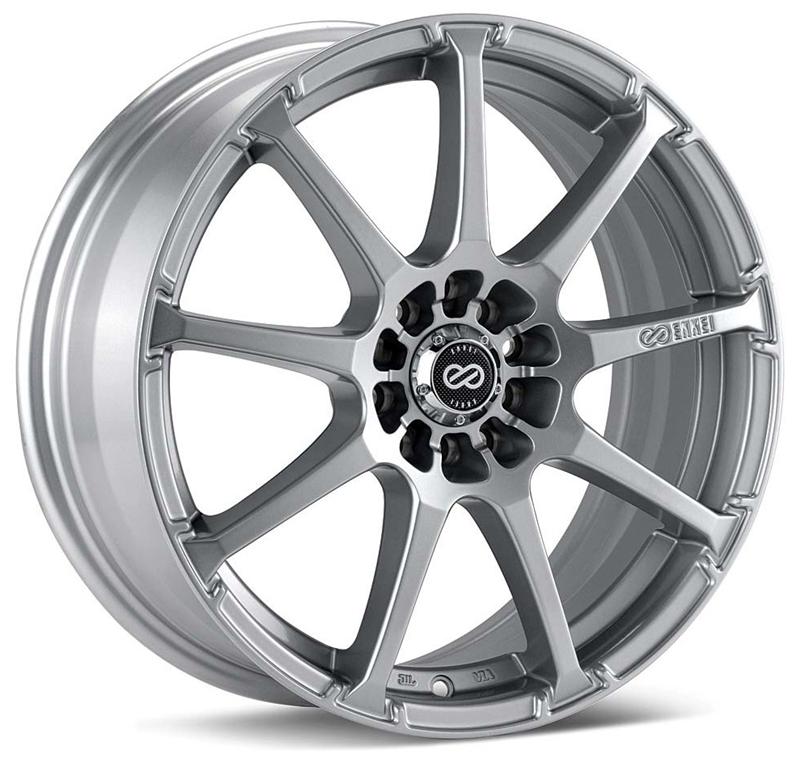 Enkei EDR9 17x7 5x100/114.3 38mm Offset 72.6mm Bore Silver Wheel-Wheels - Cast-Enkei