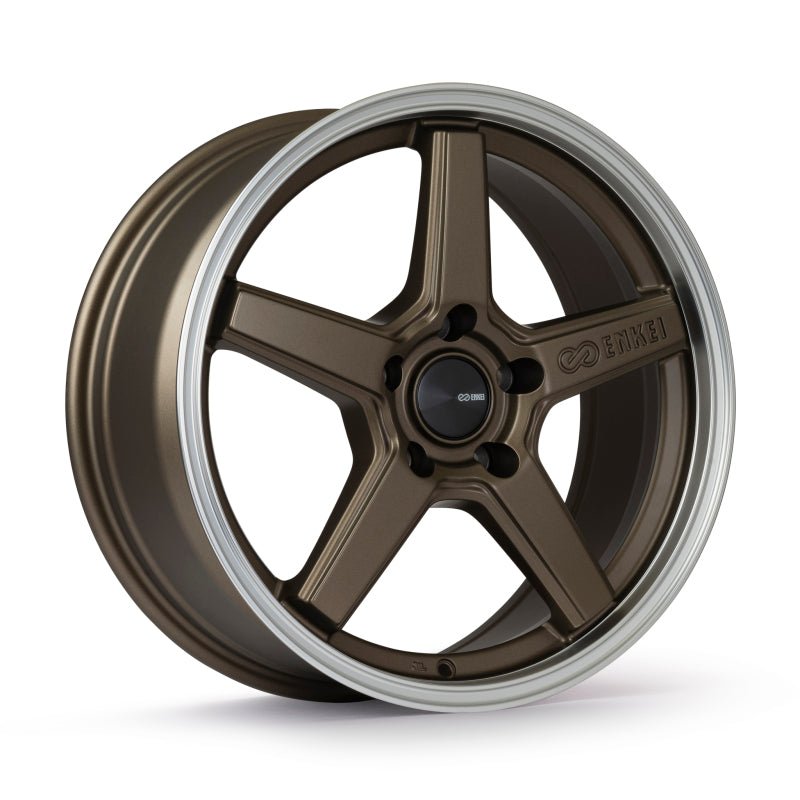 Enkei Quasar 19x8in / 5x114.3 BP / 35mm Offset / 72.6mm Bore - Matte Bronze Wheel-Wheels - Cast-Enkei