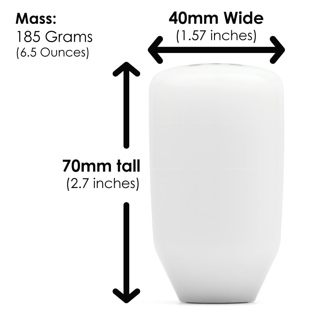 ESCO - Insulated 5 - Speed Shift Knob in White (M10X1.5) - Shift Knobs - ACUITY Instruments