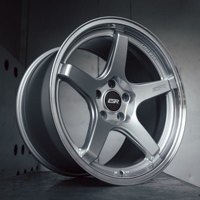 ESR Wheels AP5C Hyper Silver/machine Lip 19x8.5 +40 5x112mm 66.6mm Wheels
