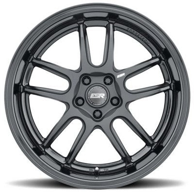 ESR Wheels AP8 Matte Black Gloss Black Lip 18x9.5 - 99 Custom 999mm Wheels
