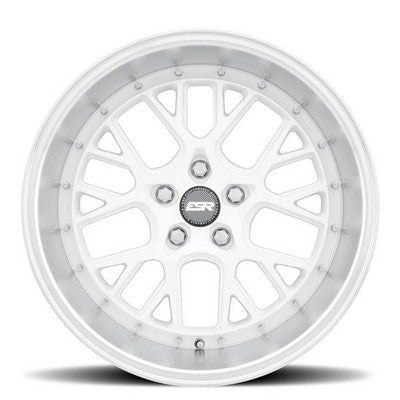 ESR Wheels CS11 Gloss White Machine Lip 18x8.5 +35 5x112mm 66.6mm Wheels