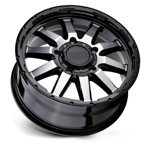 Black Rhino EXCURSION Gloss Black W/ Mirror Face 18x8 +35 6x139.7mm 112.1mm