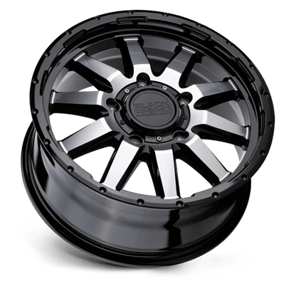 Black Rhino EXCURSION Gloss Black W/ Mirror Face 18x8 +35 6x139.7mm 112.1mm