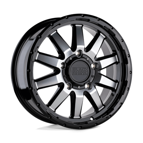 Black Rhino EXCURSION Gloss Black W/ Mirror Face 18x8 +35 6x139.7mm 112.1mm