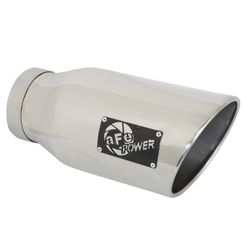 aFe LARGE BORE HD 5in 409-SS DPF-Back Exhaust w/Pol Tip 19-20 Ram Diesel Trucks L6-6.7L (td)