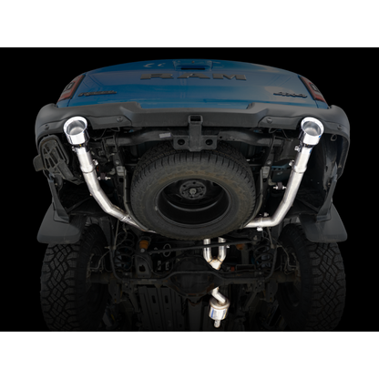 AWE Tuning 19-21 RAM 1500 5.7L (w/Cutouts) 0FG Dual Rear Exit Cat-Back Exhaust - Chrome Silver Tips