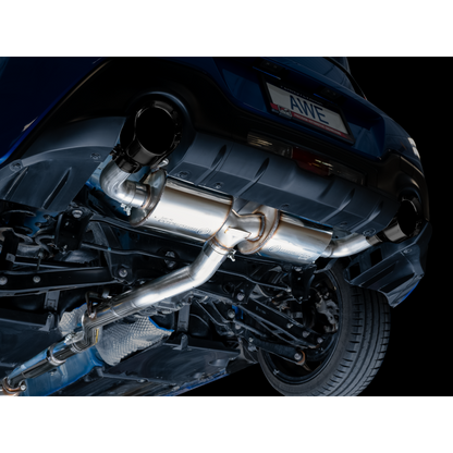 AWE Subaru BRZ/ Toyota GR86/ Toyota 86 Touring Edition Cat-Back Exhaust- Diamond Black Tips