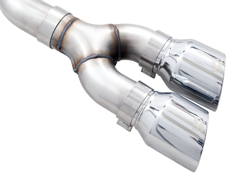 AWE Tuning 0FG 21+ Ford F150 Dual Side Exit Cat-Back Exhaust- 4.5in Chrome Silver Tips