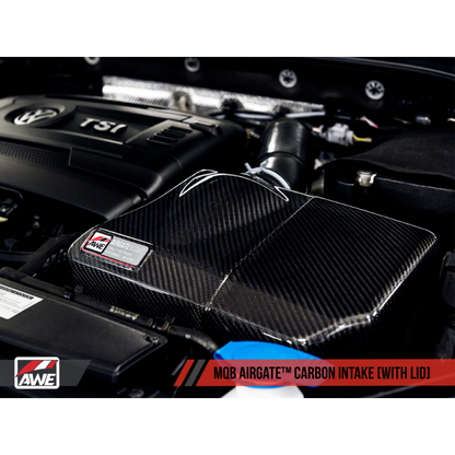 AWE Tuning Audi / Volkswagen MQB 1.8T/2.0T/Golf R Carbon Fiber AirGate Intake w/ Lid