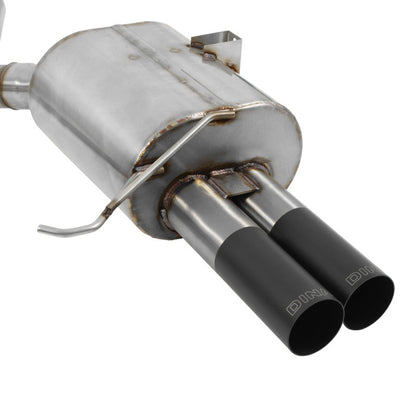 Dinan 08-13 BMW M3 (E92/E93) Free Flow Axleback Exhaust System - Black Tips